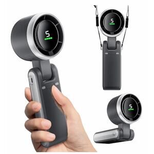 Handheld Portable Mini Fan with 5 speeds Digital Display
